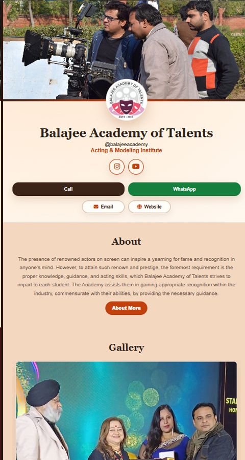 Artist profile theme preview