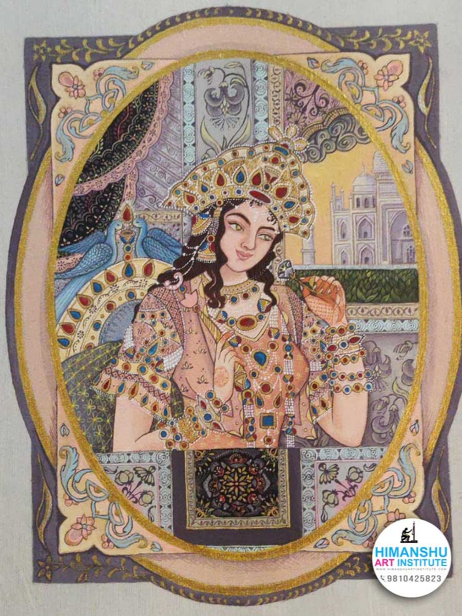 Miniature Painting by Magnoliya Perezbejarano, Himanshu Art Institute, Institute of Fine Arts and Crafts