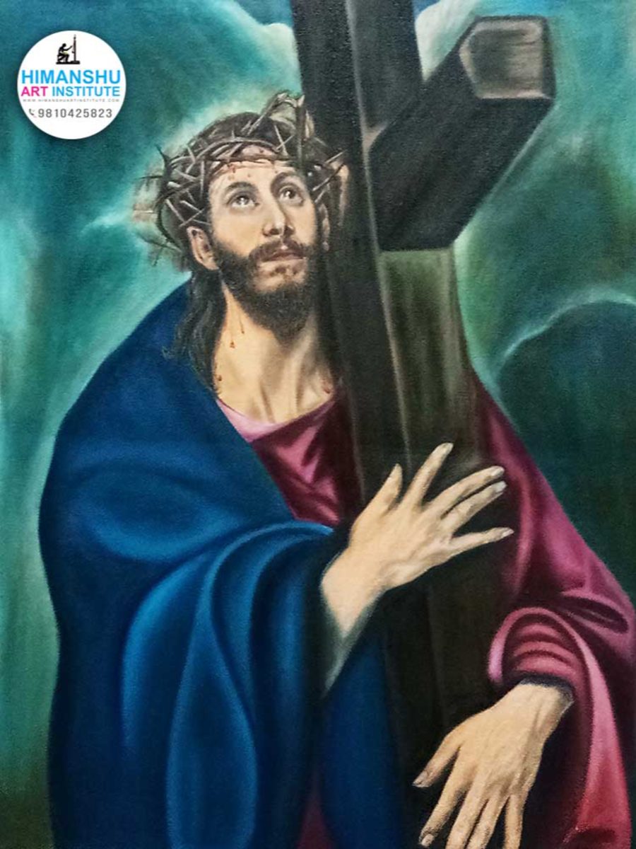 Oil Painting by Divya Mittal, Himanshu Art Institute, Institute of Fine Arts and Crafts