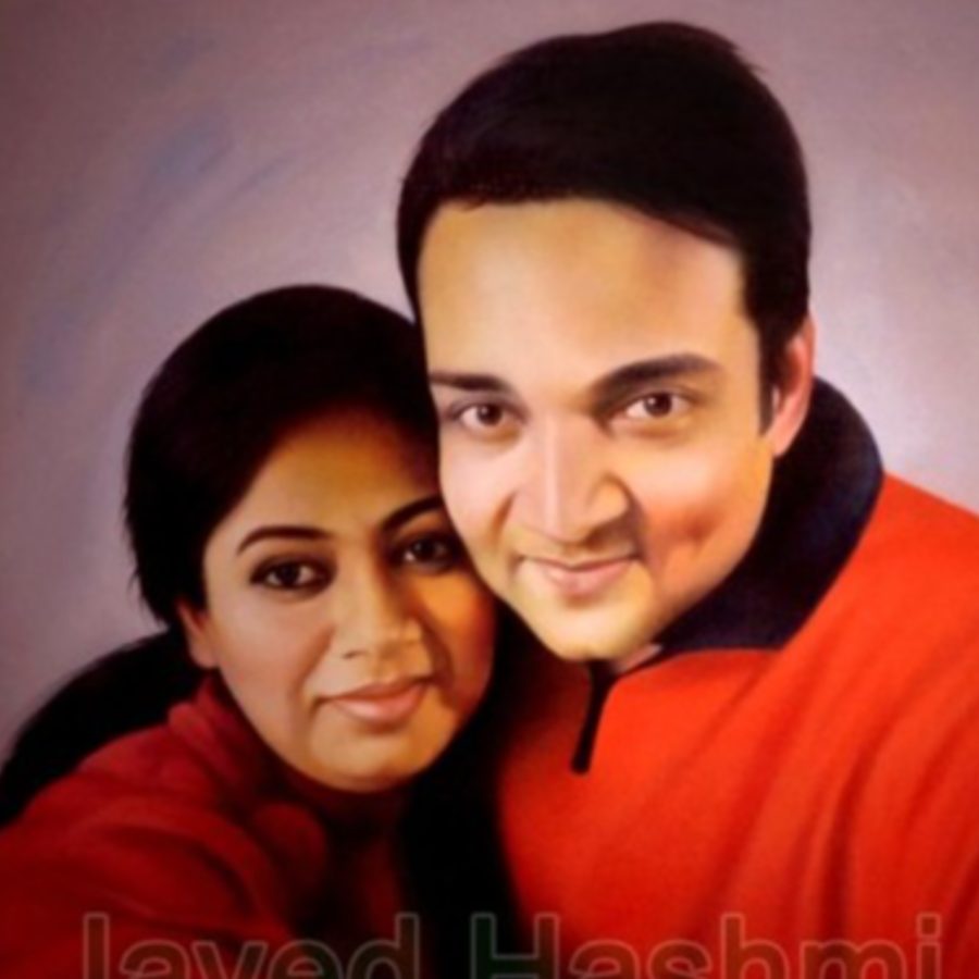 Indian Couple Painting