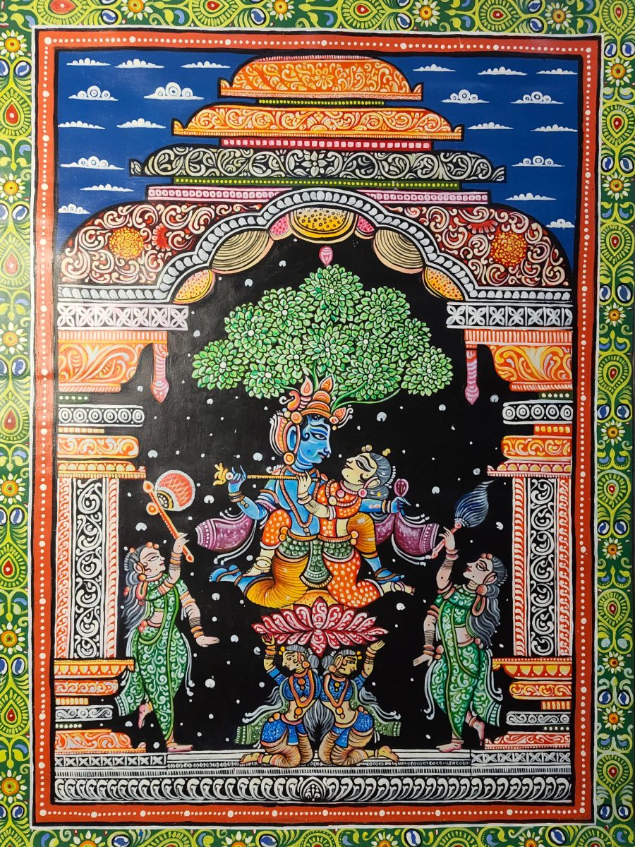 Traditional storytelling through intricate Pattachitra strokes
